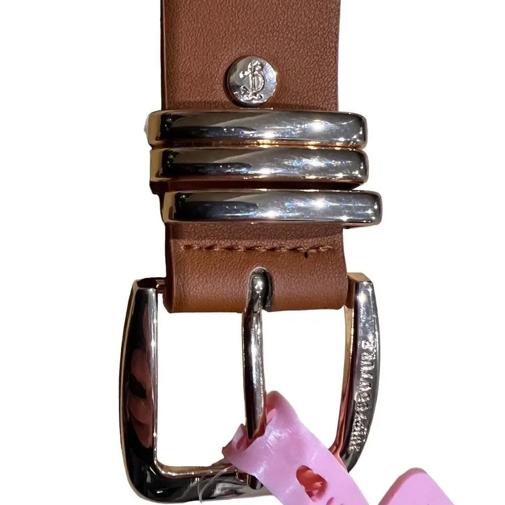 Juicy Couture belt brown gold hardware size L/XL (NWT)